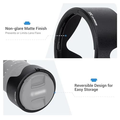 JJC Lens Hood for Canon RF 24-105mm f/4L IS USM Lens, Replaces EW-83N | Supports 77mm Filter & Cap, Anti-Flare, Compact Storage thumbnail 3