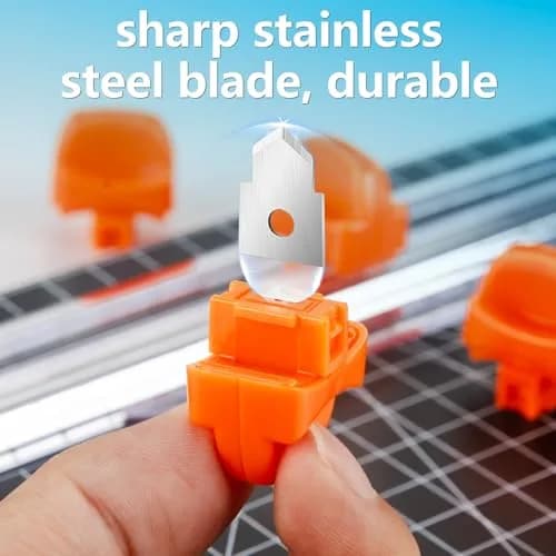 WORKLION Paper Cutter Replacement Blade for Paper, Cardstock, Photo, Vinyl | Safeguard Design, 6 Pack thumbnail 2