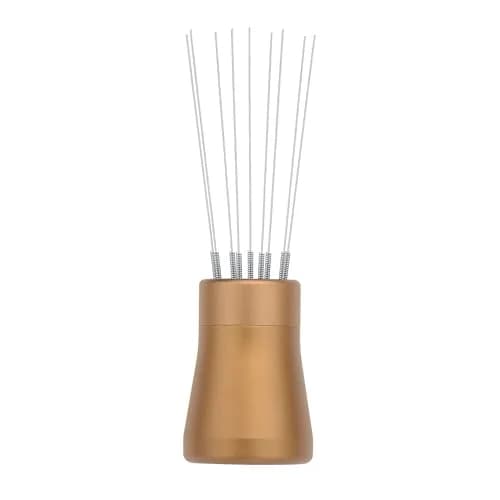 Normcore WDT Tool V2.1 with Stand - 0.23mm 9 Prong Espresso Distribution Tool, Weiss Distribution Technique, Magnetic Coffee Stirrer with 5 Extra Needles, Bronze Anodized Aluminum Handle thumbnail 4