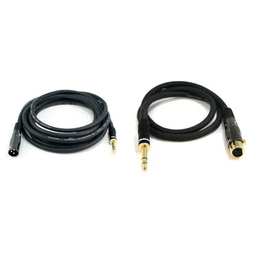 Monoprice Premier Series XLR to 1/4-Inch TRS Audio Cables 4.57 m (15 Ft) | Balanced Pro Audio Signal Transmission thumbnail 1