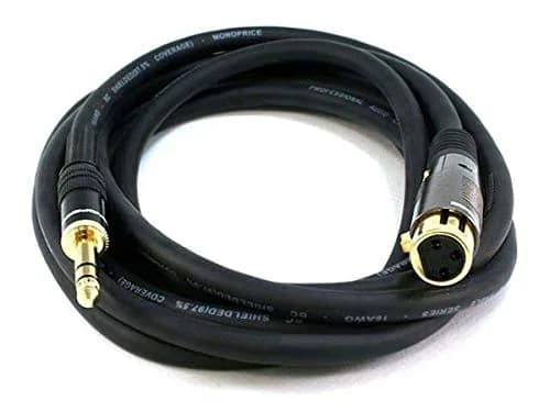 Monoprice Premier Series XLR to 1/4-Inch TRS Audio Cables 4.57 m (15 Ft) | Balanced Pro Audio Signal Transmission thumbnail 6