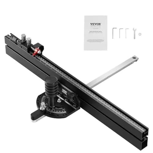 VEVOR Precision Miter Gauge with 24 in Grating & 15 Angle Stops | Standard Slot 3/4'' x 3/8'' Aluminum Alloy for Table Saws thumbnail 9