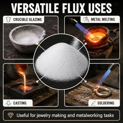 MAQIHAN Borax Flux 7.4oz | Metal Melting & Jewelry Casting Flux for Professionals thumbnail 5