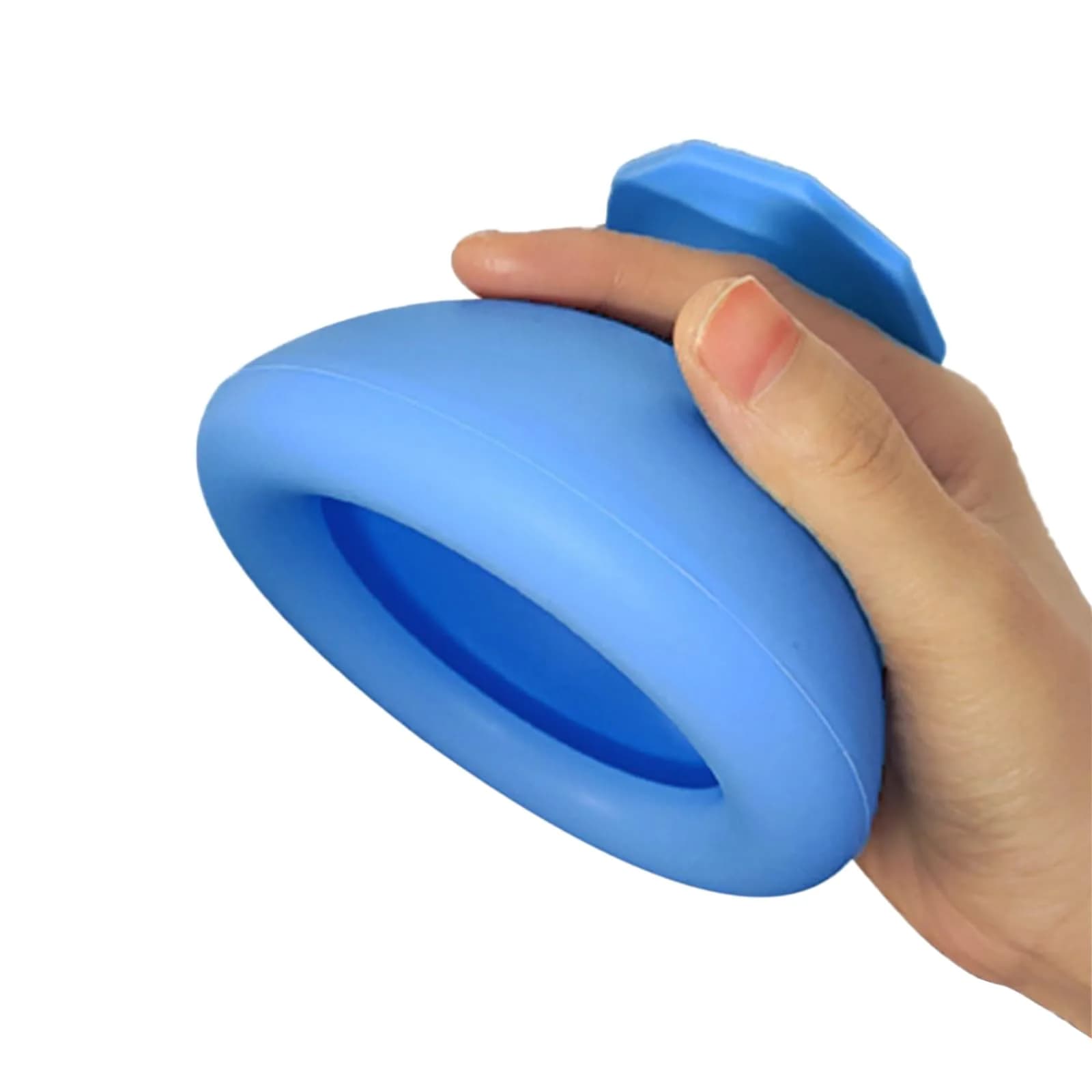 Clobeau Palm Chest Percussion Cup for Adults & Kids | 10.7 cm (4.2 Inch) Dia. x 8 cm (3.1 Inch) Ht — Blue
