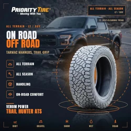 Venom Power Trail Hunter ATS 245/50R20 106H XL | All-Terrain SUV & Truck Tire thumbnail 2