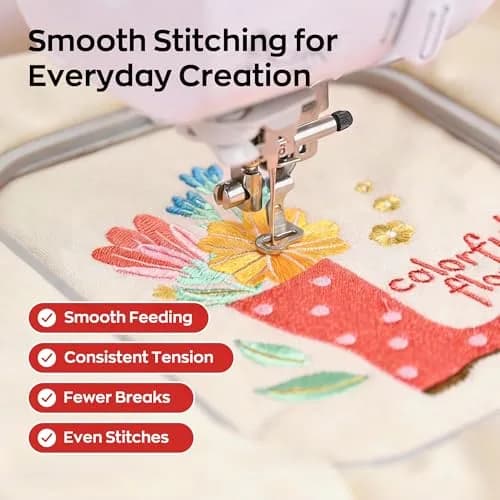 Poolin Embroidery Thread Kit 60 Colors | 800M Polyester for Machine & Hand Sewing thumbnail 4
