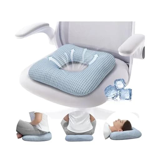 AOSSA Donut Pillow for Bed Sores & Pressure Relief 37cm x 37cm x 7.6cm | Supports Coccyx & Post-Surgery Recovery thumbnail 1