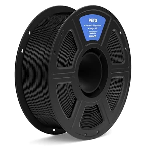 ELEGOO PETG 3D Printer Filament 1.75mm Black 1KG (1000 g) | Tough, Durable, Smooth Printing thumbnail 1