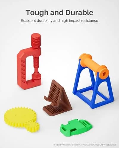ELEGOO PETG 3D Printer Filament 1.75mm Black 1KG (1000 g) | Tough, Durable, Smooth Printing thumbnail 2