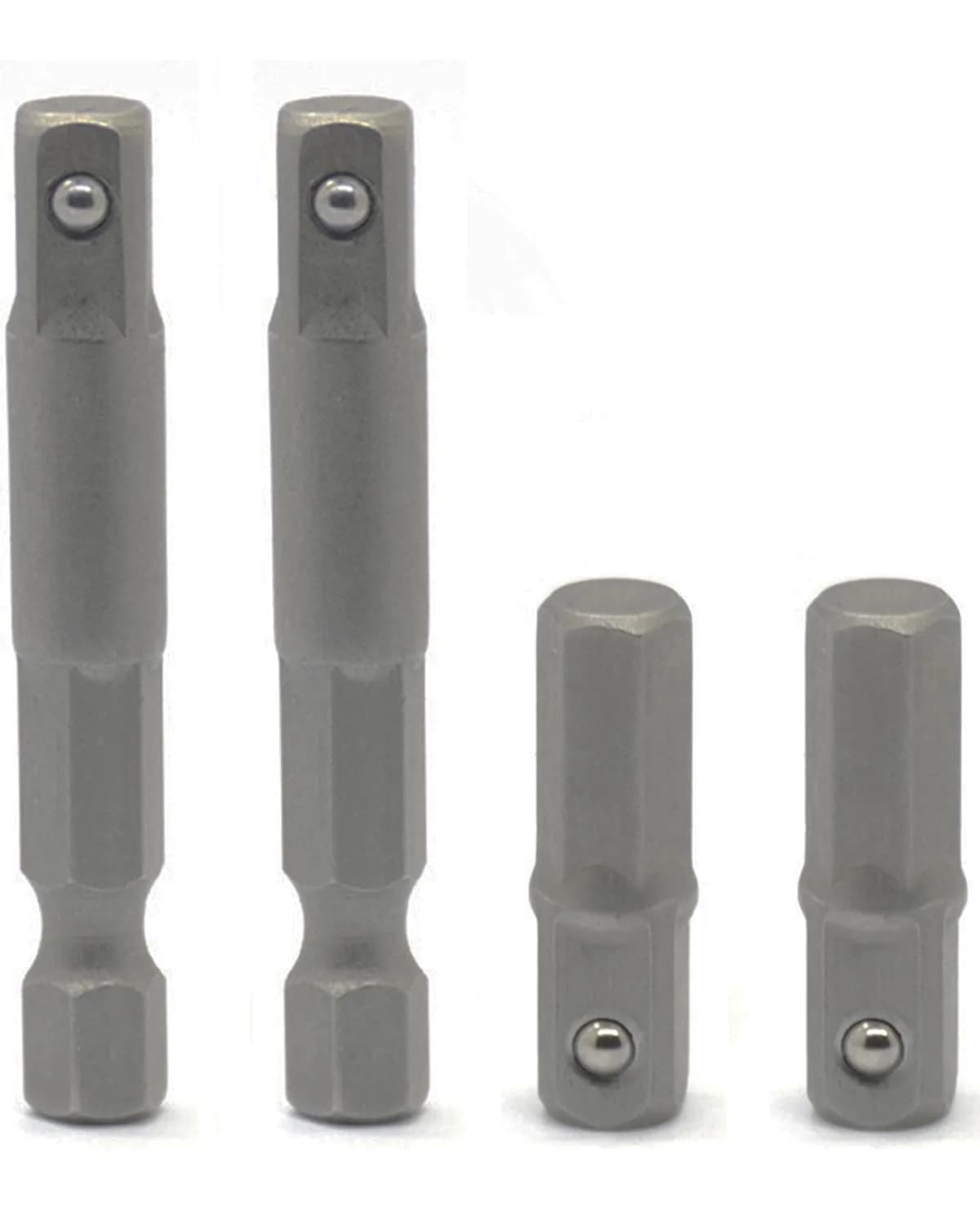 DOFEDOFO 1/4 Hex to Square Socket Adapter 25mm | Durable Alloy Steel, Suitable for Power & Pneumatic Drills