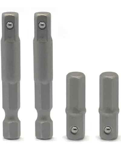 DOFEDOFO 1/4 Hex to Square Socket Adapter 25mm | Durable Alloy Steel, Suitable for Power & Pneumatic Drills thumbnail 1