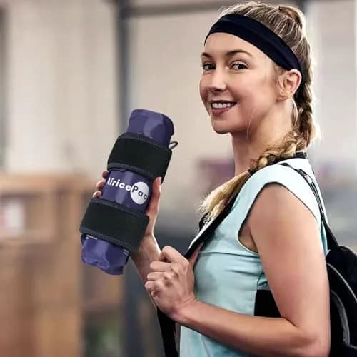 AiricePac XXL Knee Ice Pack Wrap 2 Pack Blue | Cold Therapy for Surgery & Sports Injuries thumbnail 6