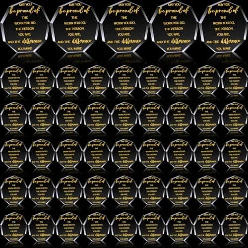Huquary Employee Appreciation Awards Acrylic 50 Pcs | Motivational Gifts for Colleague Recognition thumbnail 1