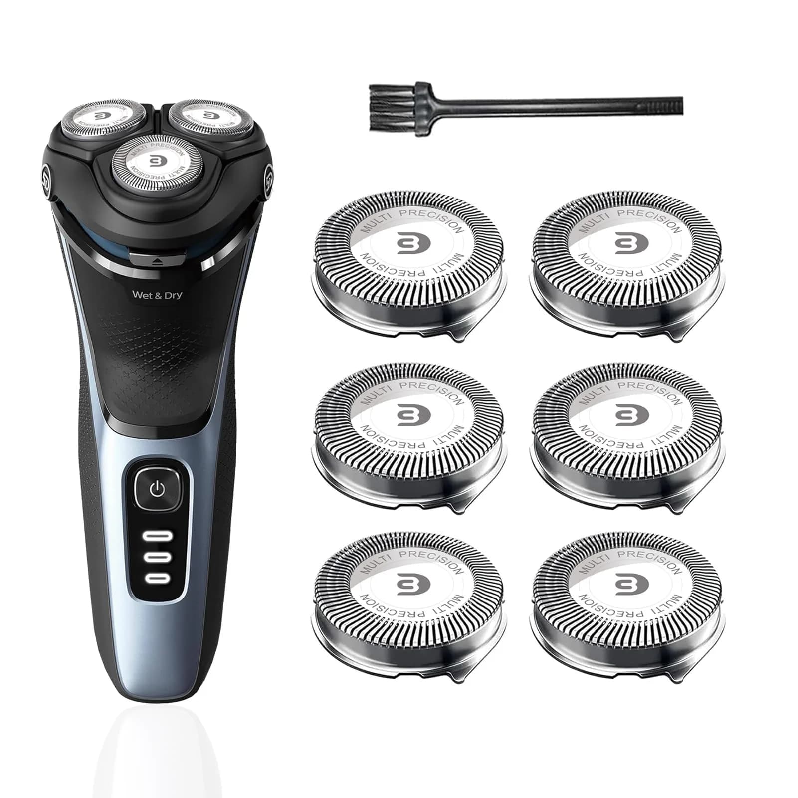 tuokiy SH30 Replacement Heads for Philips Norelco Series 3000, 2000, 1000 Shavers | 6-Piece Set