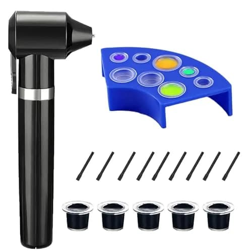 TONBAO Electric Tattoo Ink Mixer Machine Kit with 100 Sticks | Professional Black Agitator for Tattooing & Microblading — Ink Mixer with Caps Holder