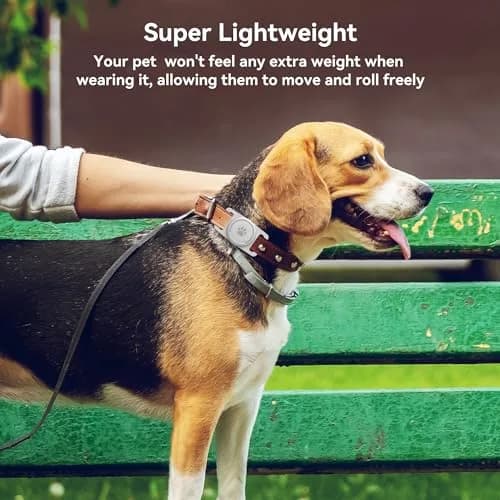 GOCII Airtag Dog Collar Holder 2 Pack, Light Gray | Waterproof Silicone AirTag Case for Dog Collars (Gen 1 & 2) thumbnail 5