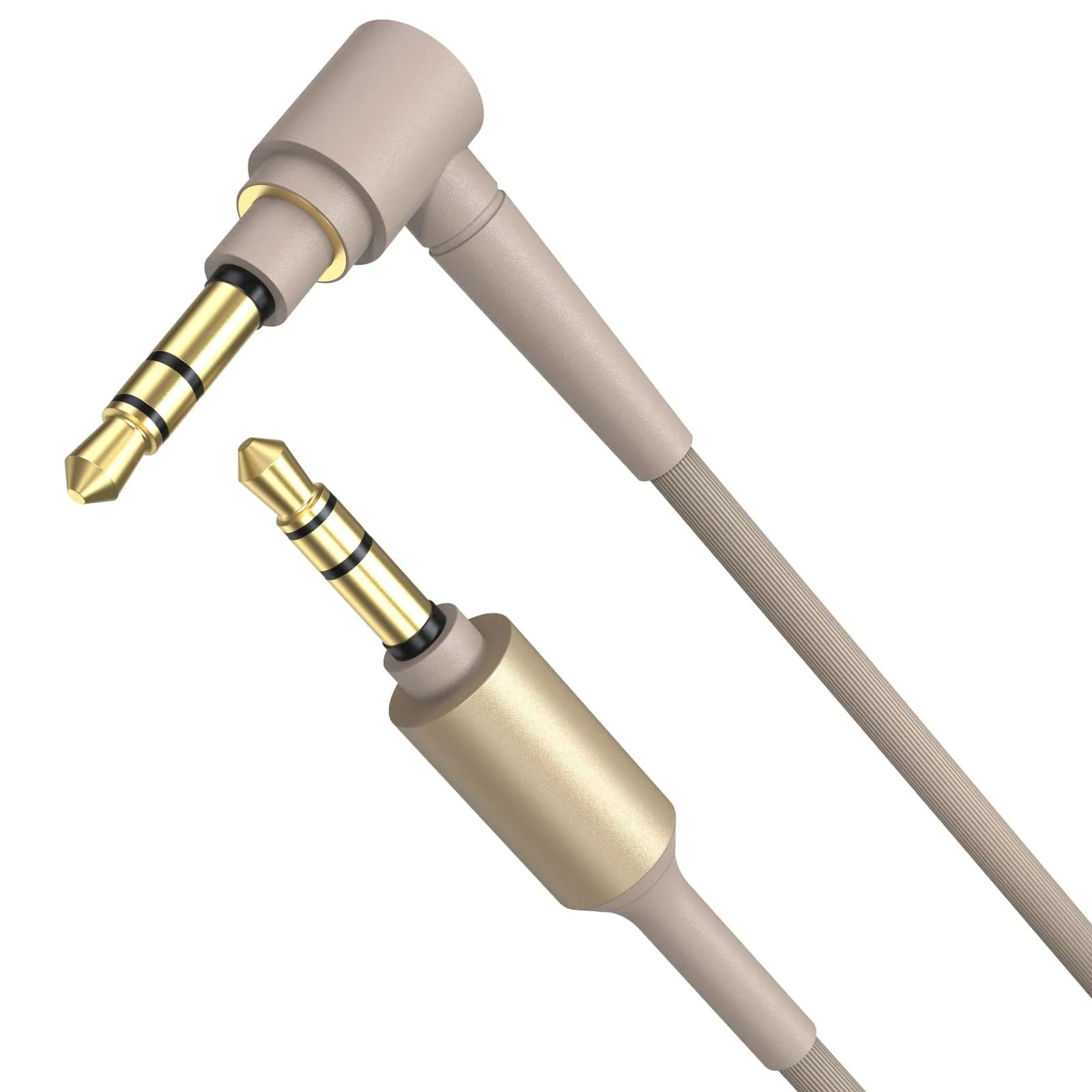 Toeasor Replacement Audio Cable 1.5m (4.9ft) for Sony WH-1000XM5/XM4 Headphones | Hi-Fi Sound Transmission — Gold