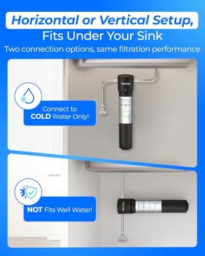 Waterdrop UA-5Y Under Sink Water Filter System 16.7" (42.4 cm) — 5-Year Ultra Long Life, Reduces Lead, Chlorine, Bad Taste & Odor thumbnail 6
