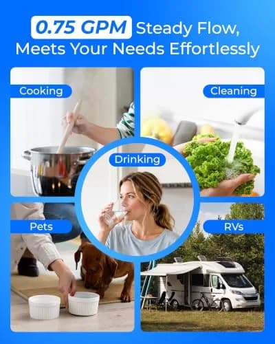 Waterdrop UA-5Y Under Sink Water Filter System 16.7" (42.4 cm) — 5-Year Ultra Long Life, Reduces Lead, Chlorine, Bad Taste & Odor thumbnail 8