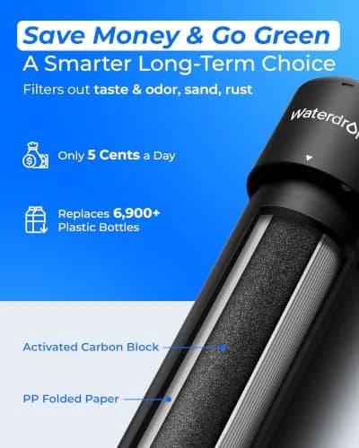 Waterdrop UA-5Y Under Sink Water Filter System 16.7" (42.4 cm) — 5-Year Ultra Long Life, Reduces Lead, Chlorine, Bad Taste & Odor thumbnail 3