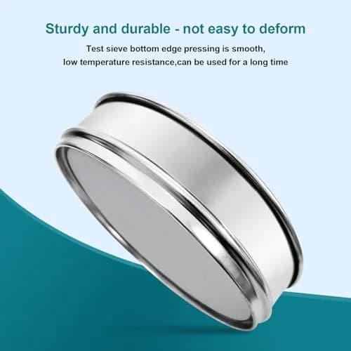 LVDALAB 7.9" (20cm) 304 Stainless Steel Lab Sieve, 500 Mesh (0.0308mm) for Fine Powder Testing thumbnail 5