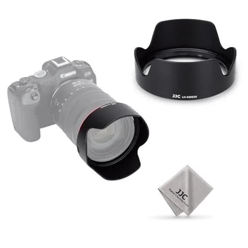 JJC EW-83N Reversible Lens Hood Shade for Canon RF 24-105mm F4L IS USM Lens | Blocks stray light, protects lens, reversible design thumbnail 1