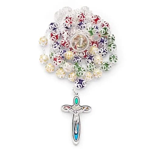 Mondo Cattolico Missionary Rosary Beads 64 cm (25.2 in) | Authentic Vatican-Sourced Prayer Tool thumbnail 2