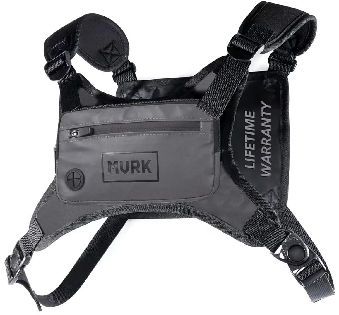 MVRK Water Resistant Running Vest Chest Pack | Reflective & Lightweight for Outdoor Training