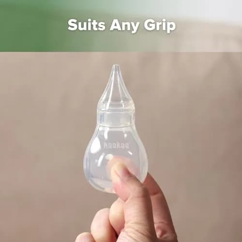 Haakaa Silicone Baby Nasal Aspirator Bulb Syringe with 2 Tips | Gentle Mucus Removal for Newborns & Toddlers thumbnail 5