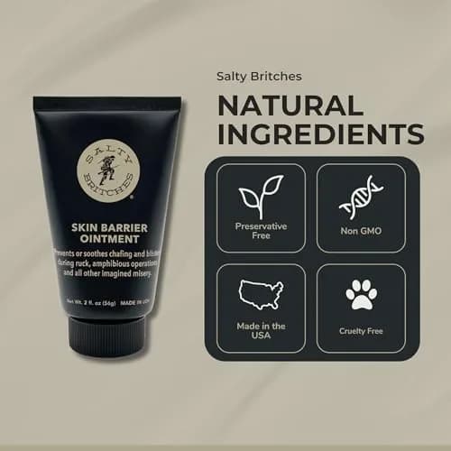 Salty Britches Skin Barrier Ointment, Anti Chafe, Berry Scented - 2pk | Military-Grade Skin Protection for All-Day Endurance thumbnail 5