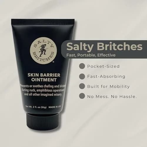 Salty Britches Skin Barrier Ointment, Anti Chafe, Berry Scented - 2pk | Military-Grade Skin Protection for All-Day Endurance thumbnail 8