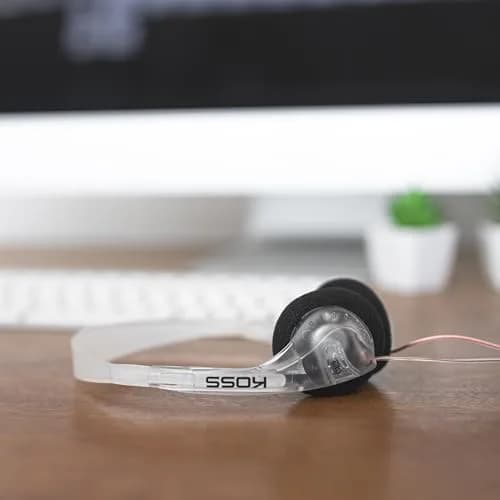 Koss CL/2 Clear Retro 90s Style On-Ear Headphones, Wired Plug | Balanced Sound & Vintage Design thumbnail 5