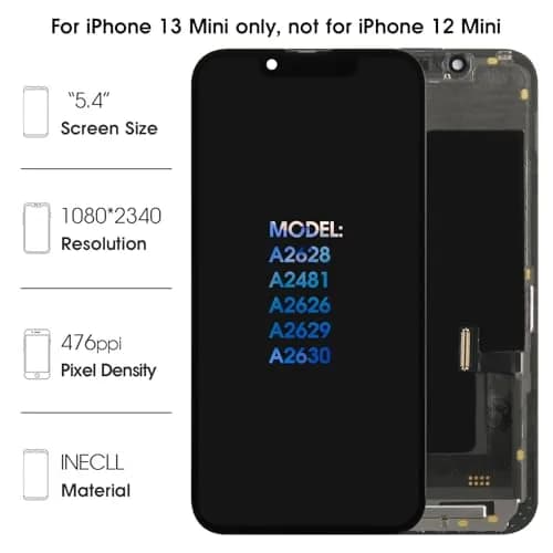 Olivechard Incell LCD Screen Replacement for iPhone 13 Mini 5.4 inch | Vibrant, Thin & Reliable Display thumbnail 2