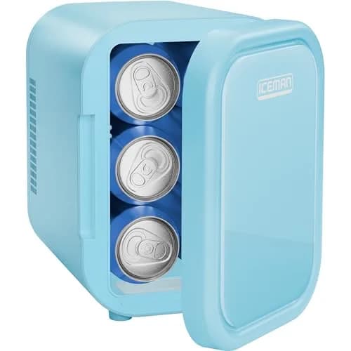 Iceman Portable Mini Fridge 4L | Fits 6 x 12 oz Cans, Cooler & Heater, Car & Office Use thumbnail 1