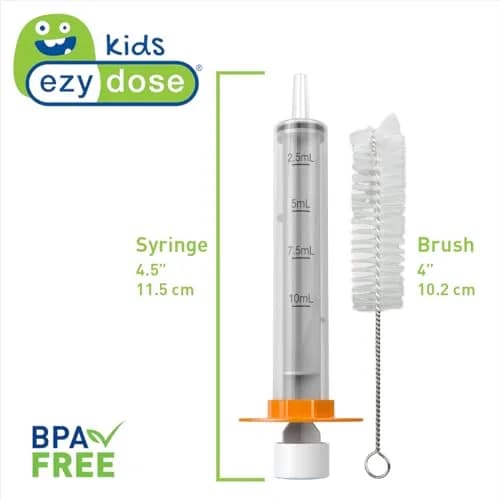 EZY DOSE Kids Baby Oral Syringe & Dispenser 10 mL (0.338 Fl Oz) | True Easy Design for Liquid Medicine thumbnail 2