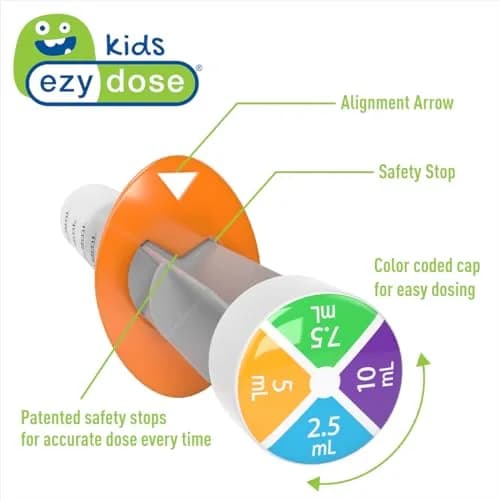 EZY DOSE Kids Baby Oral Syringe & Dispenser 10 mL (0.338 Fl Oz) | True Easy Design for Liquid Medicine thumbnail 3