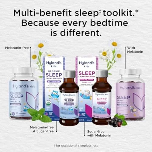 Hyland's Kids Melatonin Sleep + Immune Support, Sugar-Free, 4oz | Supports Sleep & Immunity for Ages 2+ thumbnail 7