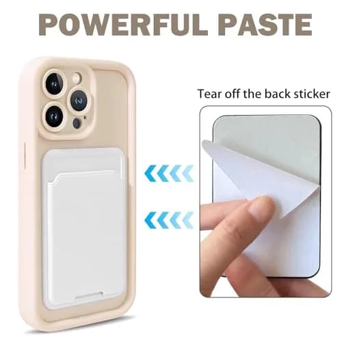 Lovmooful for iPhone 12 Pro Max Case White | Stylish Card Holder & Medium Protection thumbnail 4