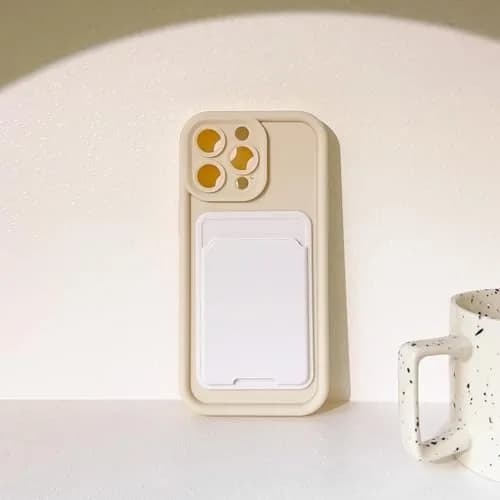 Lovmooful for iPhone 12 Pro Max Case White | Stylish Card Holder & Medium Protection thumbnail 6
