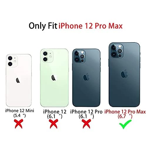 Lovmooful for iPhone 12 Pro Max Case White | Stylish Card Holder & Medium Protection thumbnail 7