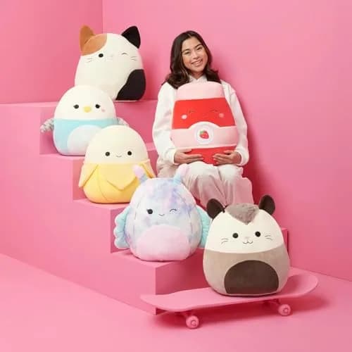 Squishmallows Original Stitch & Pineapple Stitch Clip 2-Pack 7.1cm (3.5in) | Official Disney Plush Toy thumbnail 4