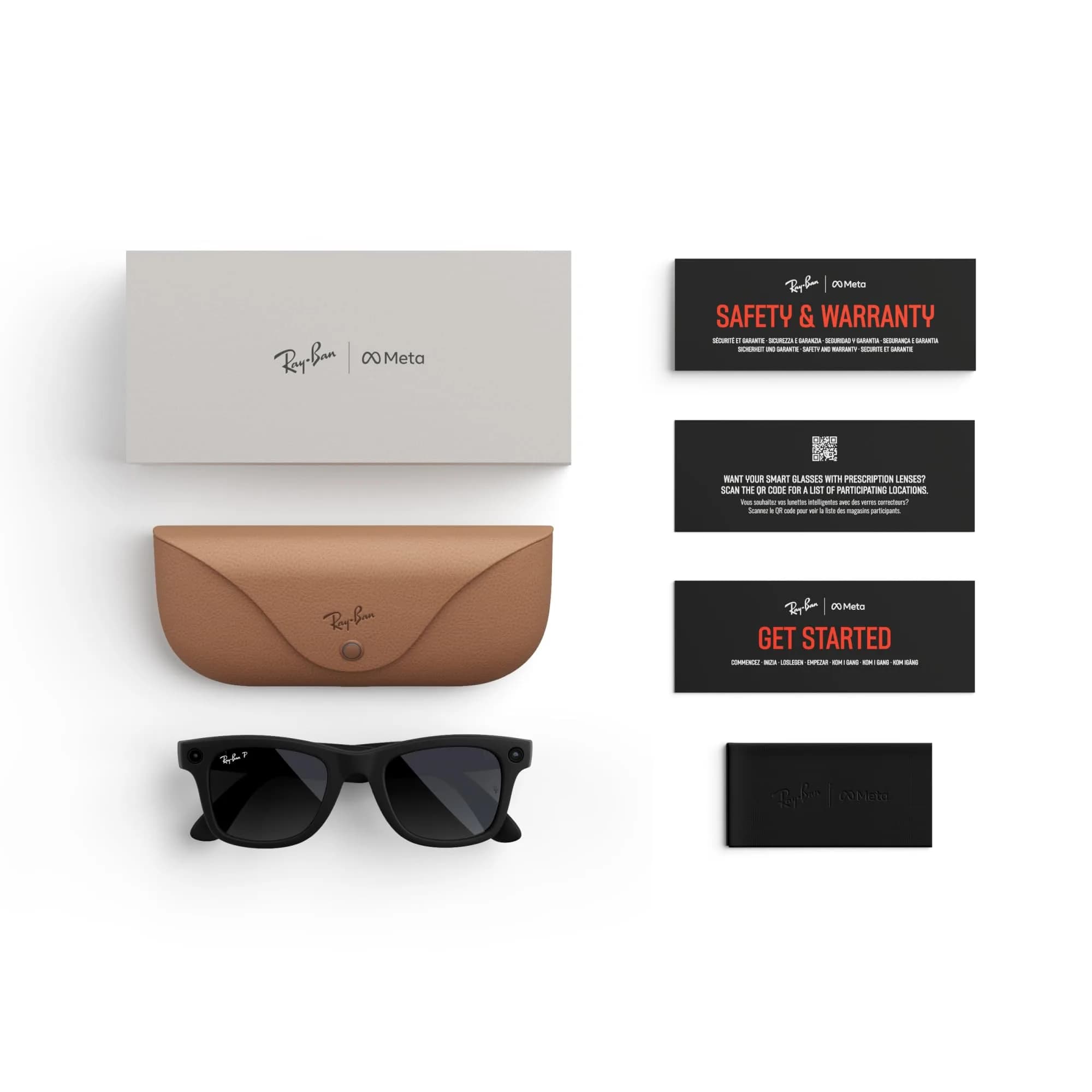 Ray-Ban Meta Wayfarer Sunglasses (Standard, Brown) | Smart Eyewear with Integrated Camera - view 7