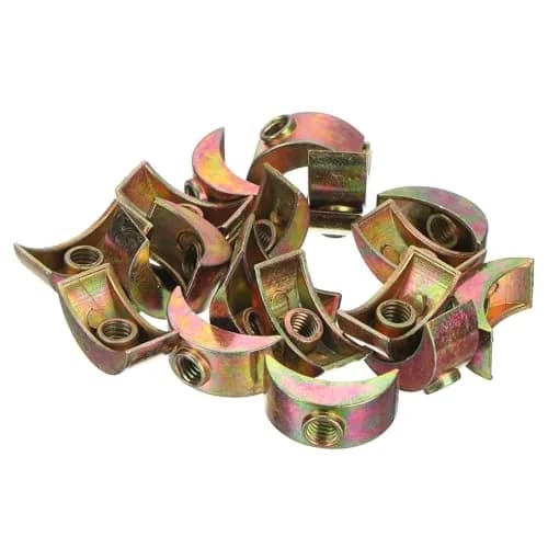 uxcell M6 Half Moon Spacer Connector 20pcs | Zinc Alloy Bronze M6 x 24mm (0.94") thumbnail 1