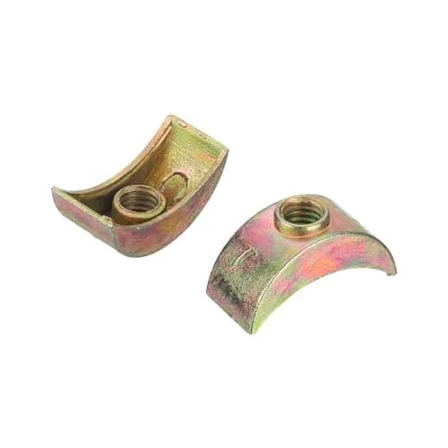 uxcell M6 x 24mm Half Moon Spacer Connectors, Zinc Alloy, Bronze (12-Pack) thumbnail 4