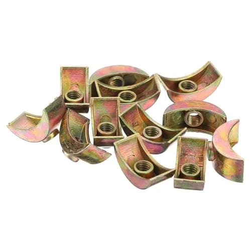 uxcell M6 x 24mm Half Moon Spacer Connectors, Zinc Alloy, Bronze (12-Pack) thumbnail 1