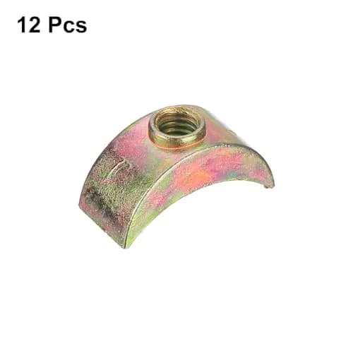 uxcell M6 x 24mm Half Moon Spacer Connectors, Zinc Alloy, Bronze (12-Pack) thumbnail 3