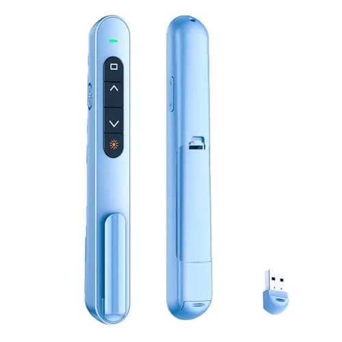 QUI Presentation Clicker with Volume Control, Wireless Presenter Remote | 328ft Range thumbnail 1