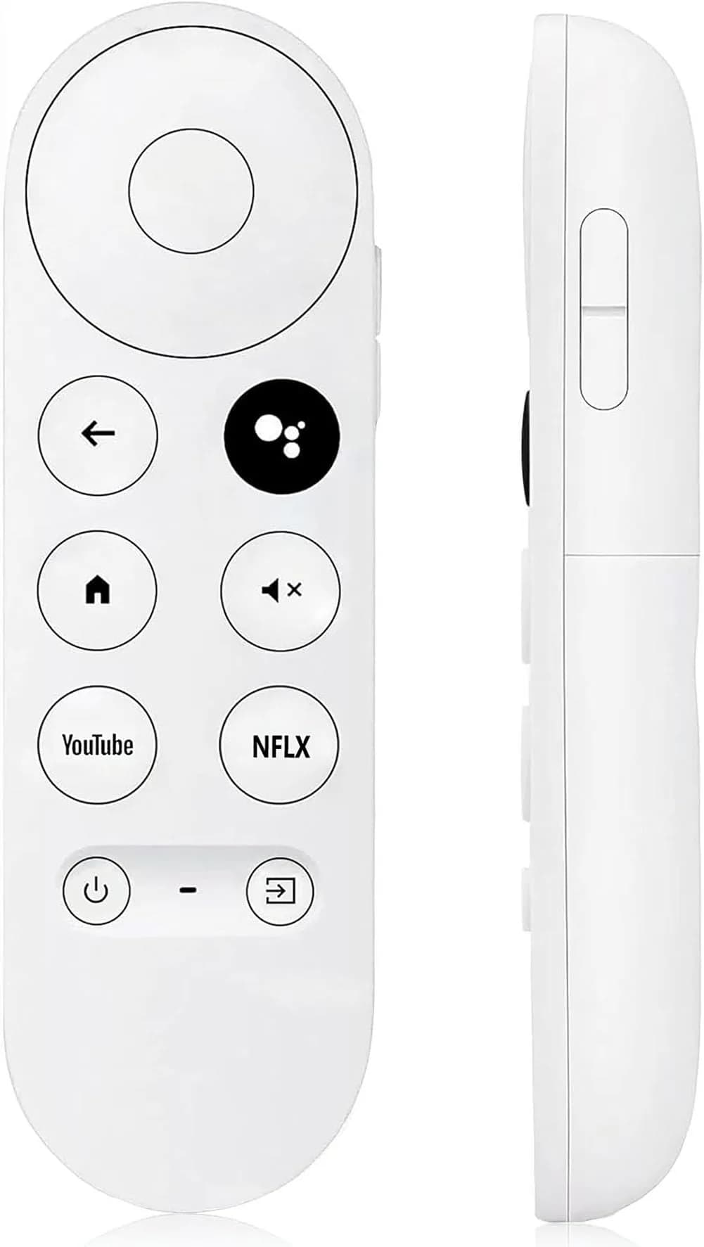 Dayume Voice Remote Control for Google Chromecast 4K TV | Compatible with G9N9N & GA01920-US (Snow) (70-120c) — A