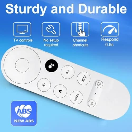 Dayume Voice Remote Control for Google Chromecast 4K TV | Compatible with G9N9N & GA01920-US (Snow) (70-120c) thumbnail 7