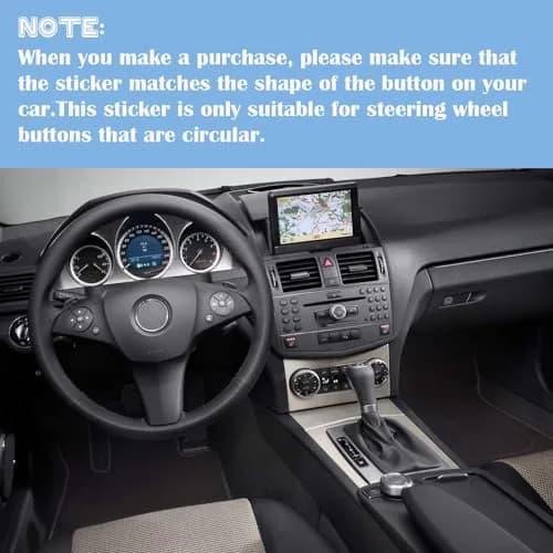 ZSYGYGDKS Dash Button Repair Sticker Kit for Mercedes W204 2008-2014 | Easy Fix for Buttons thumbnail 2